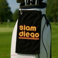 Retro Slam Diego Baseball San Fan Golf Towel thumb 2