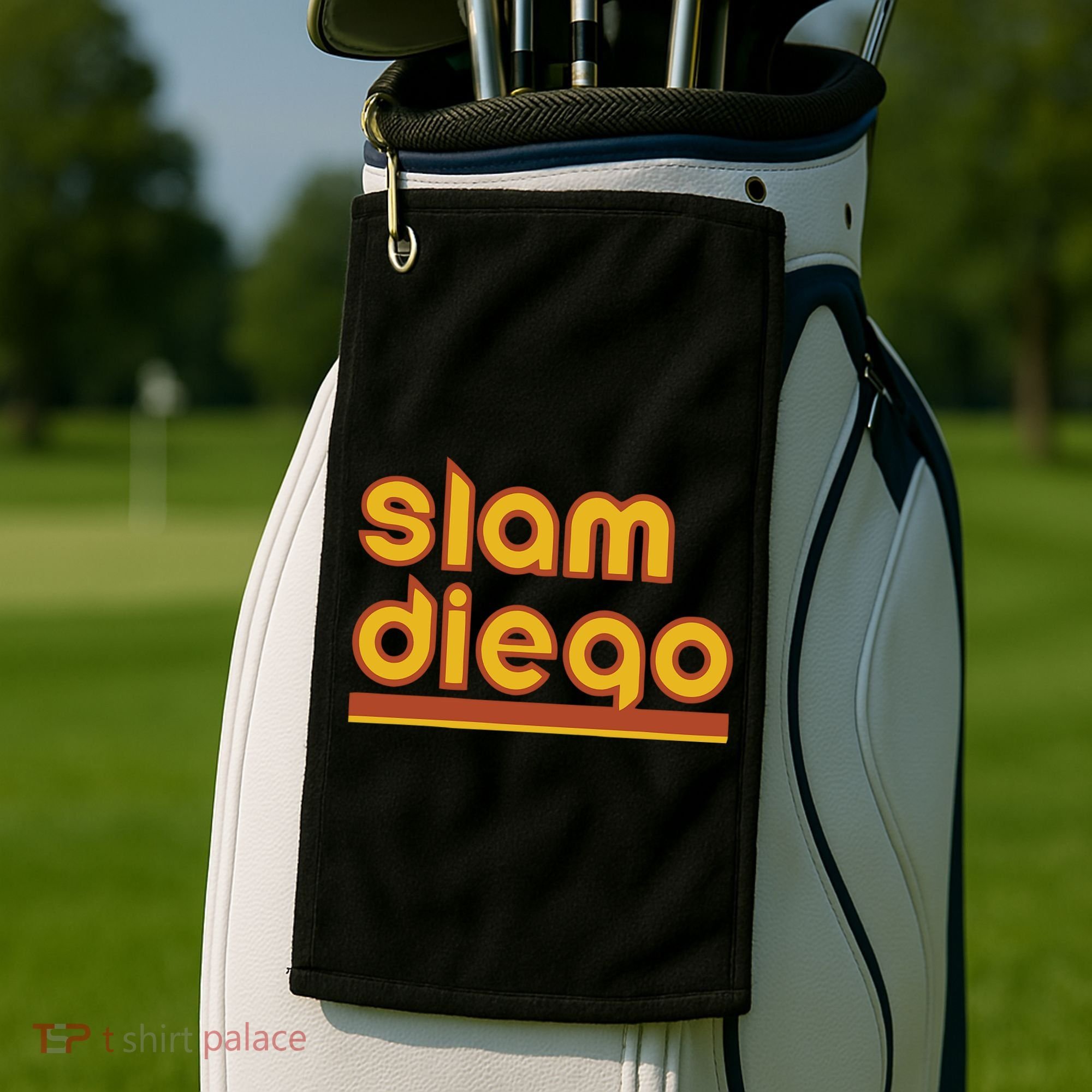 Retro Slam Diego Baseball San Fan Golf Towel
