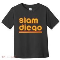 Retro Slam Diego Baseball San Fan Toddler T-Shirt thumb 0