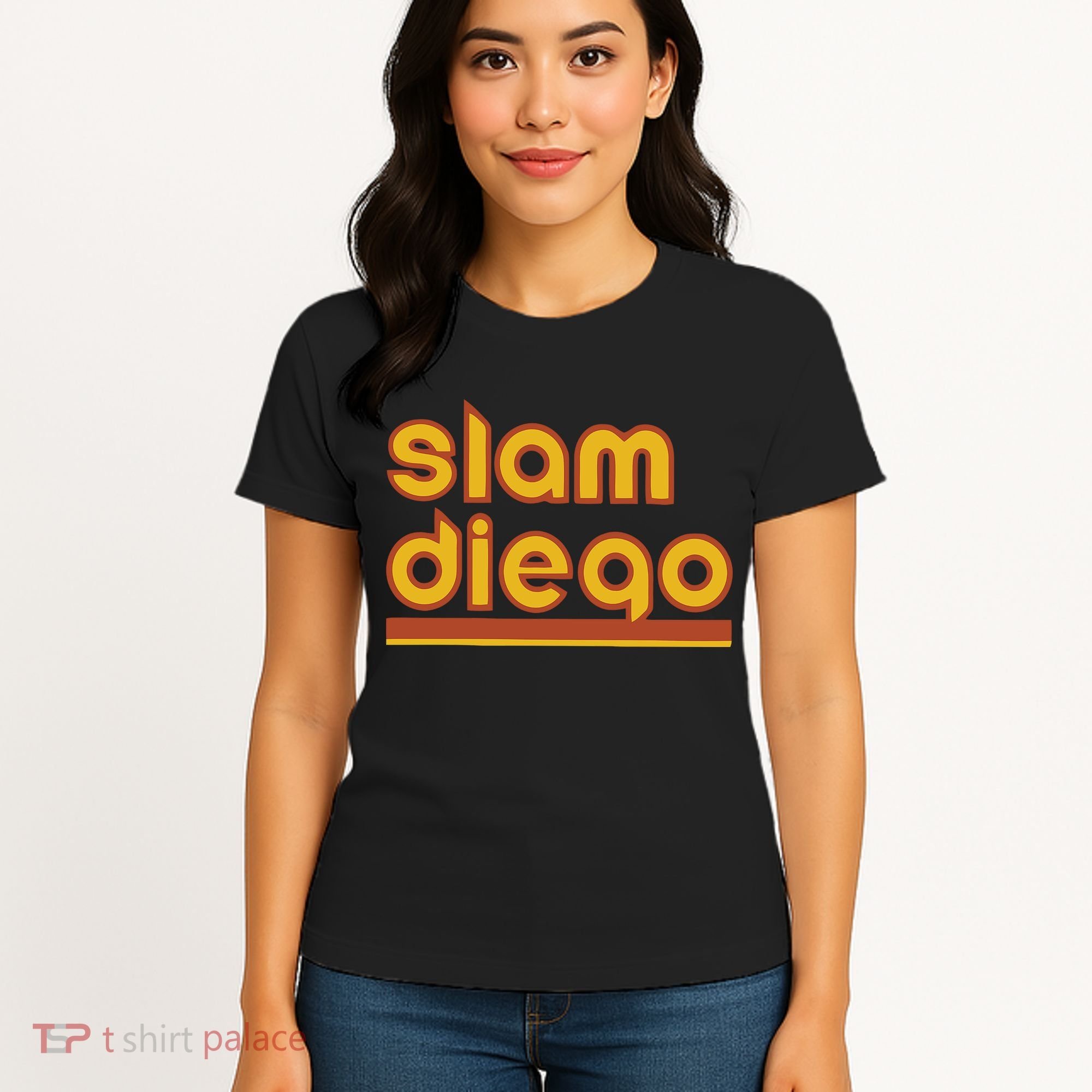 Retro Slam Diego Baseball San Fan Women's T-Shirt