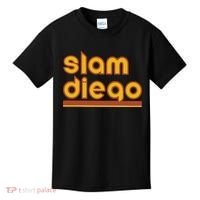 Retro Slam Diego Baseball San Fan Kids T-Shirt thumb 0