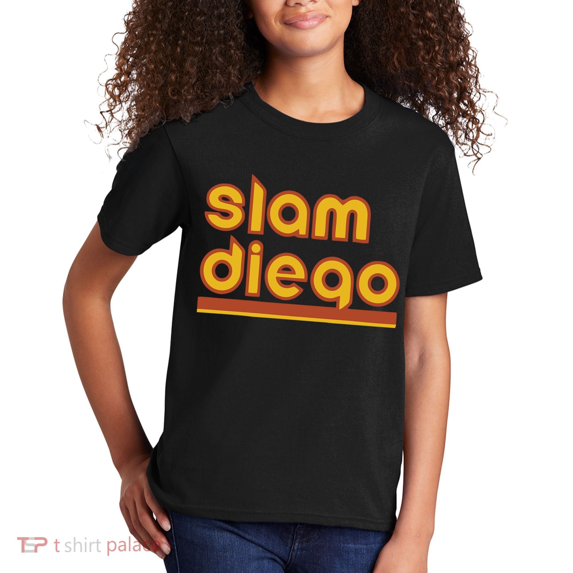 Retro Slam Diego Baseball San Fan Kids T-Shirt
