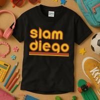 Retro Slam Diego Baseball San Fan Kids T-Shirt thumb 3