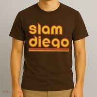 Retro Slam Diego Baseball San Fan T-Shirt thumb 3