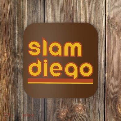 Retro Slam Diego Baseball San Fan Coaster
