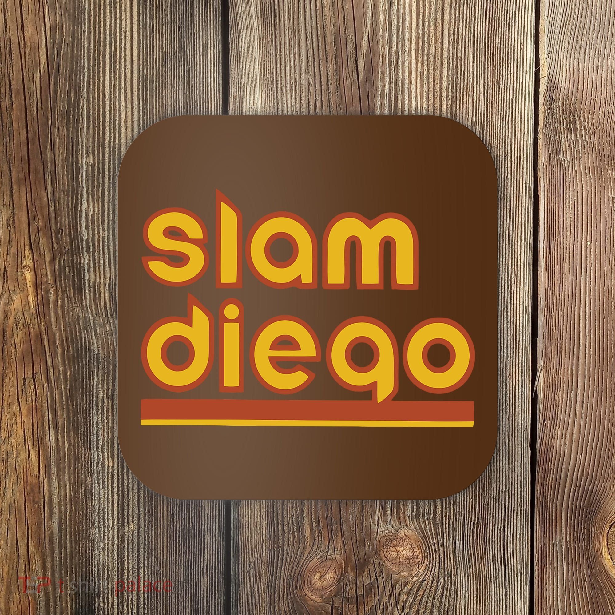 Retro Slam Diego Baseball San Fan Coaster