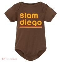 Retro Slam Diego Baseball San Fan Baby Bodysuit thumb 0