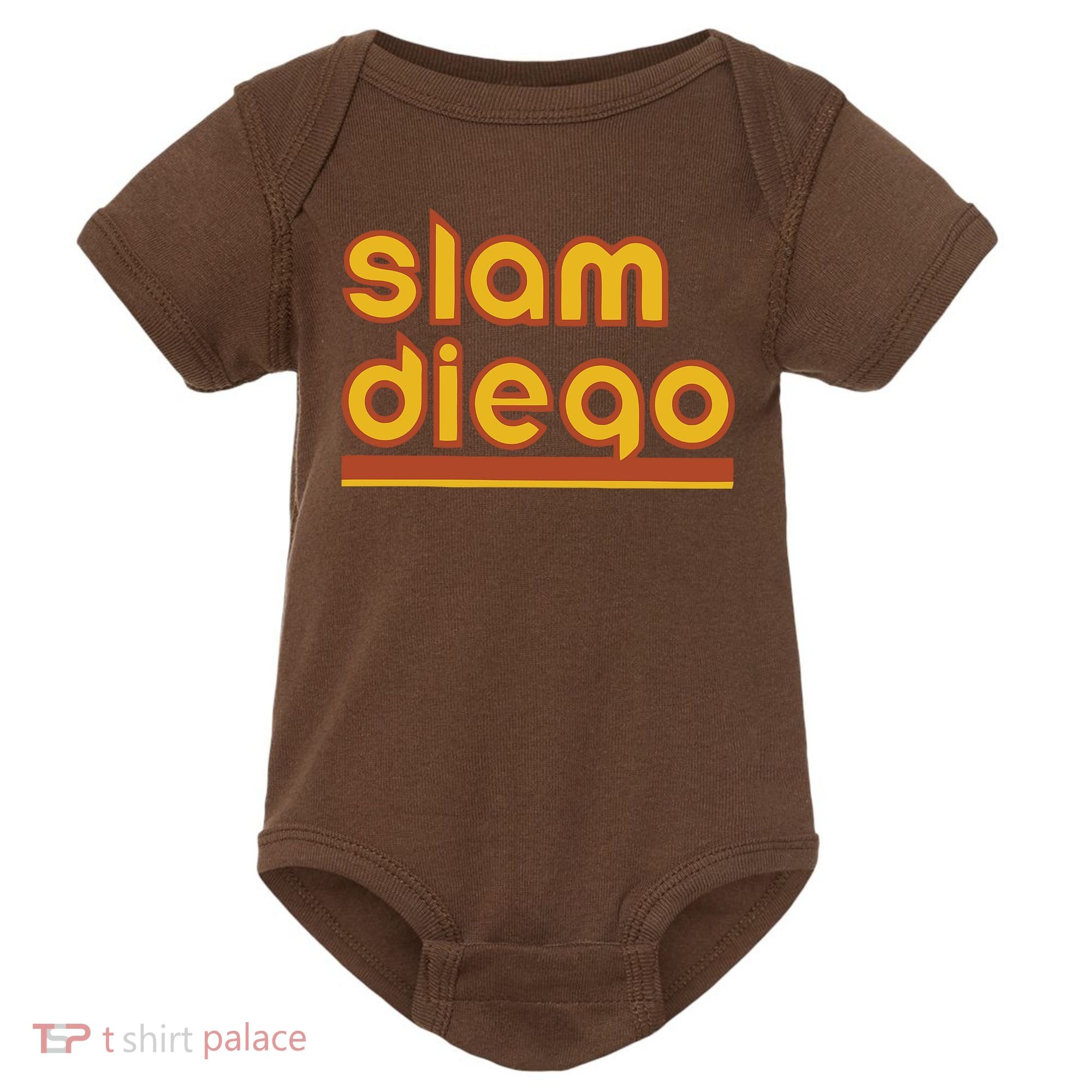 Retro Slam Diego Baseball San Fan Baby Bodysuit