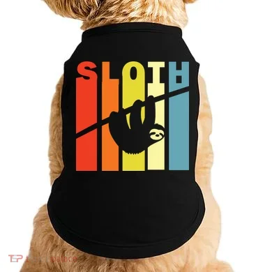Retro Sloth Doggie Tank