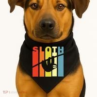 Retro Sloth USA-Made Doggie Bandana thumb 1