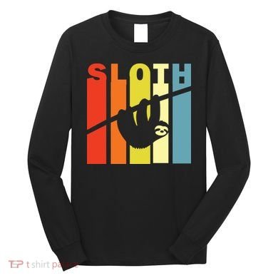 Retro Sloth Long Sleeve Shirt