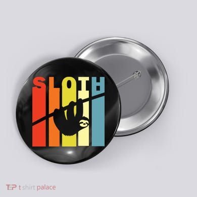 Retro Sloth Button