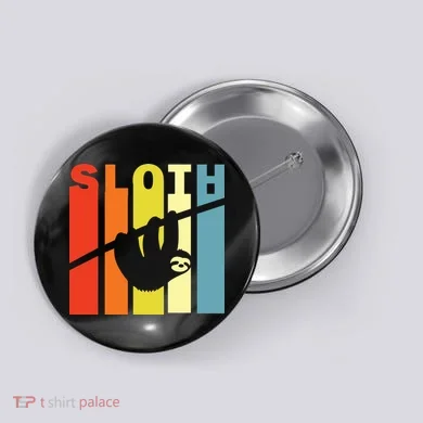 Retro Sloth Button