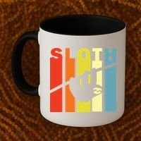 Retro Sloth Coffee Mug thumb 2