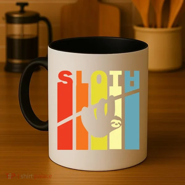 Retro Sloth Coffee Mug