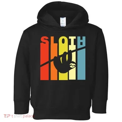 Retro Sloth Toddler Hoodie