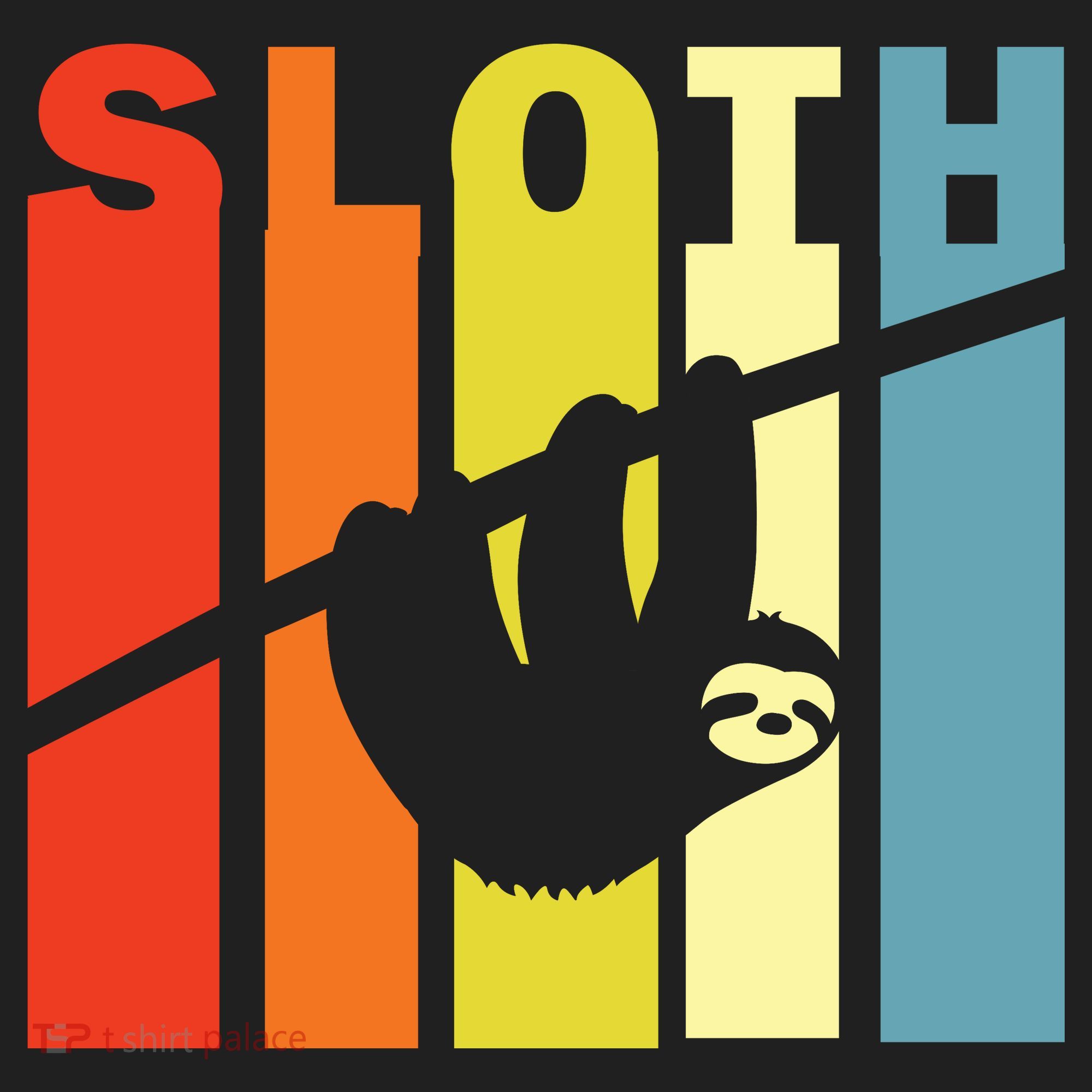 Retro Sloth Golf Towel
