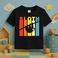 Retro Sloth Toddler T-Shirt thumb 3