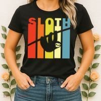 Retro Sloth Women's T-Shirt thumb 2