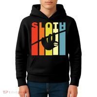 Retro Sloth Kids Hoodie thumb 4