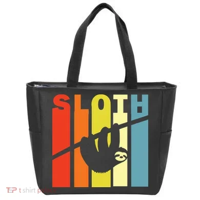 Retro Sloth Tote Bag