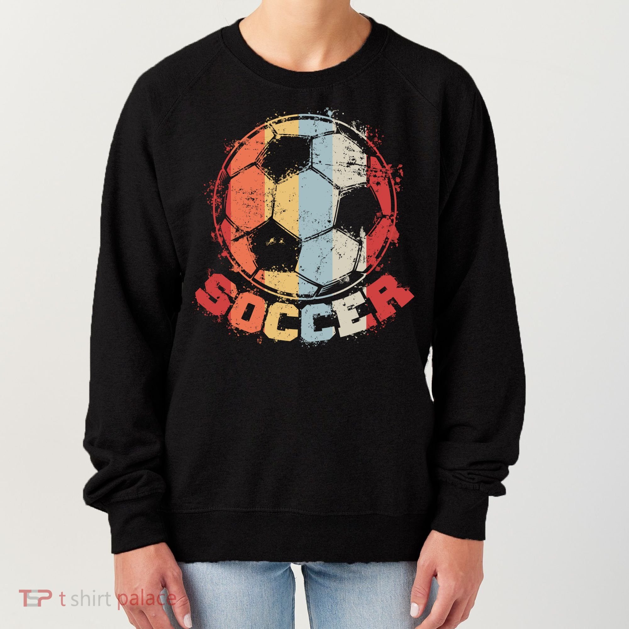 Retro Soccer Ball Women's Sweatshirt