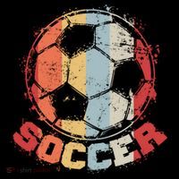Retro Soccer Ball USA-Made Doggie Bandana thumb 2