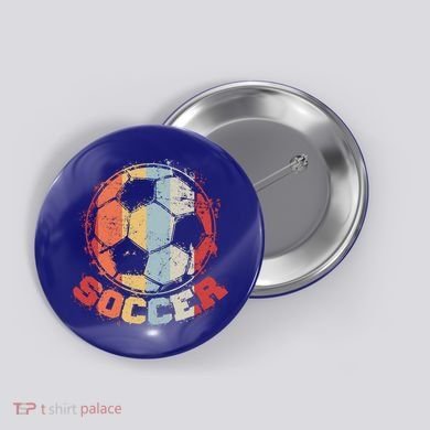 Retro Soccer Ball Button