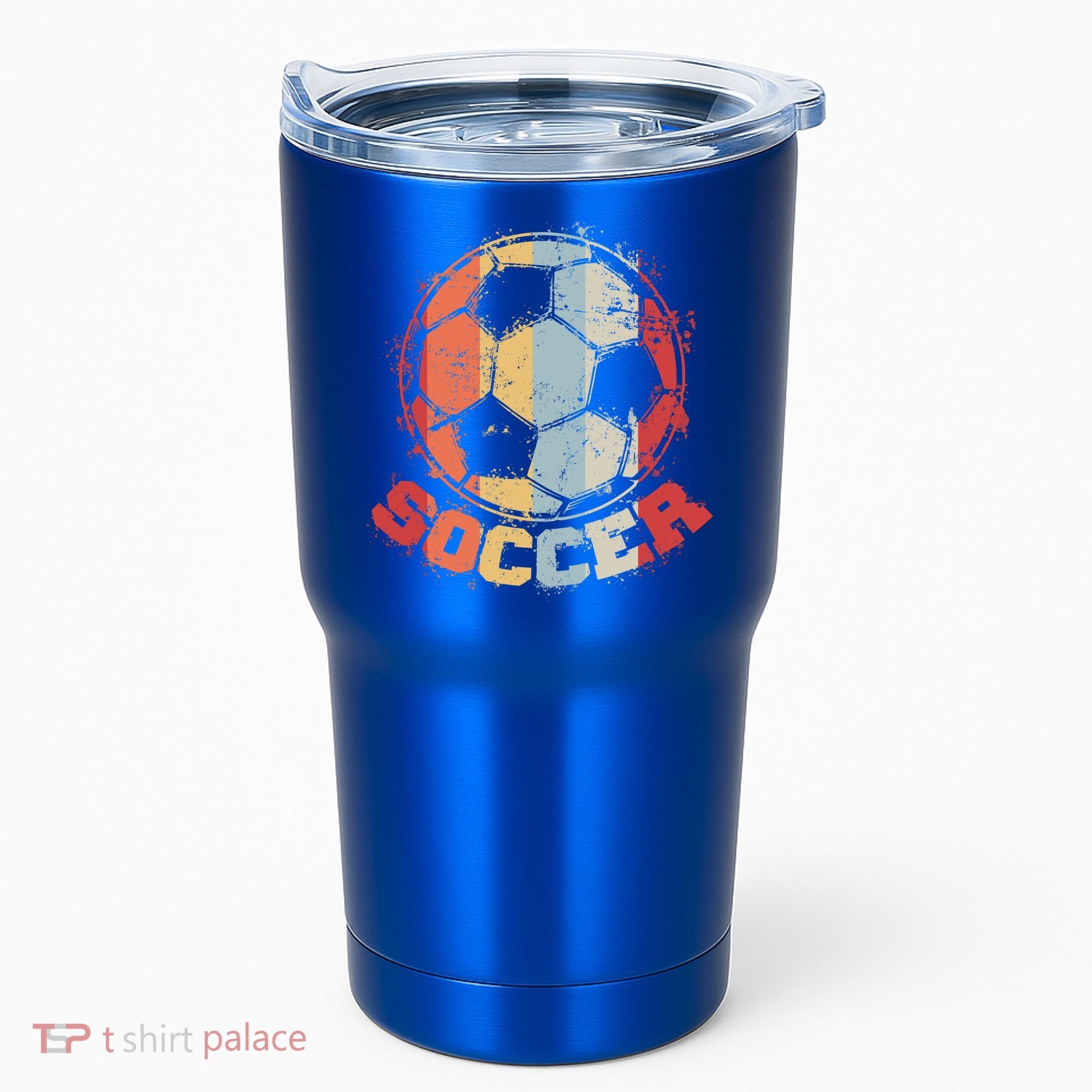 Retro Soccer Ball Tumbler