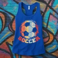 Retro Soccer Ball Women's Tank Top thumb 3