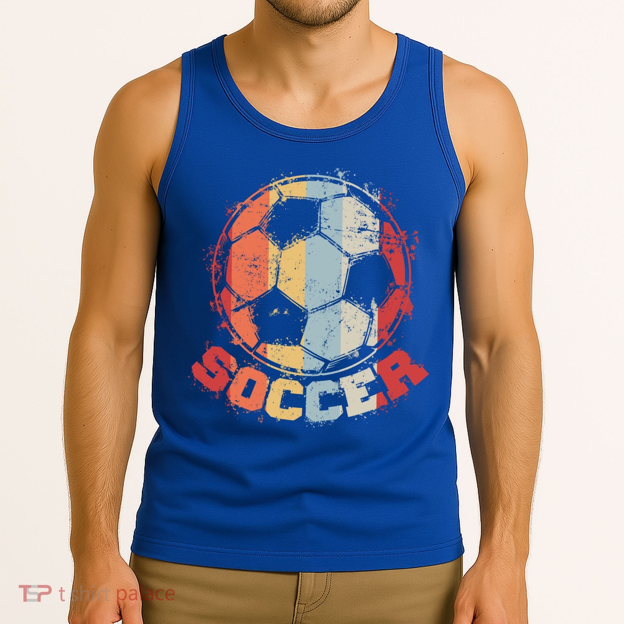 Retro Soccer Ball Tank Top