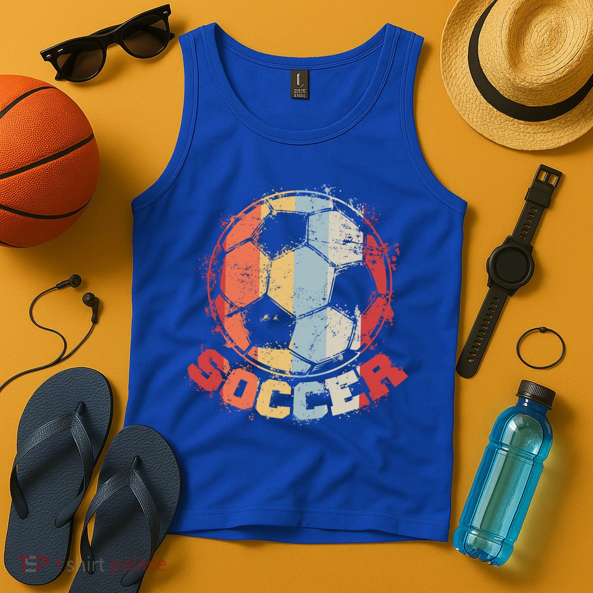 Retro Soccer Ball Tank Top