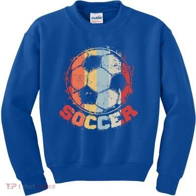 Retro Soccer Ball Kids Sweatshirt