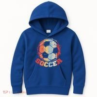Retro Soccer Ball Kids Hoodie thumb 0