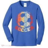 Retro Soccer Ball Kids Long Sleeve Shirt thumb 0