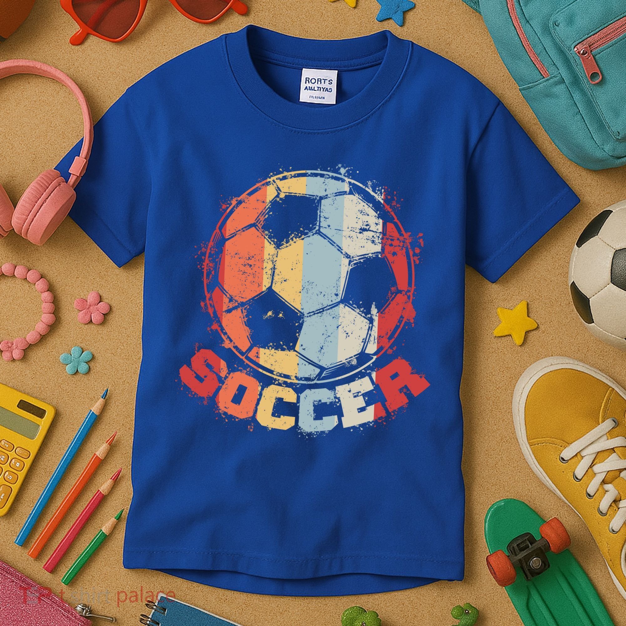 Retro Soccer Ball Kids T-Shirt