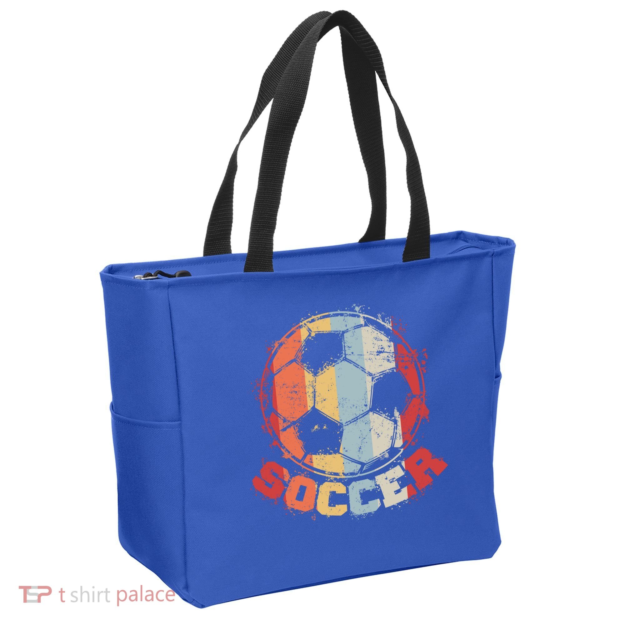Retro Soccer Ball Tote Bag