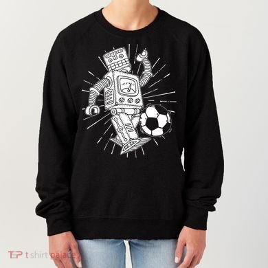 Retro Soccer Robot Women's Sweatshirt