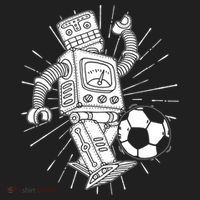 Retro Soccer Robot Women's Sweatshirt thumb 2