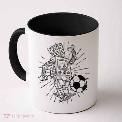 Retro Soccer Robot Coffee Mug