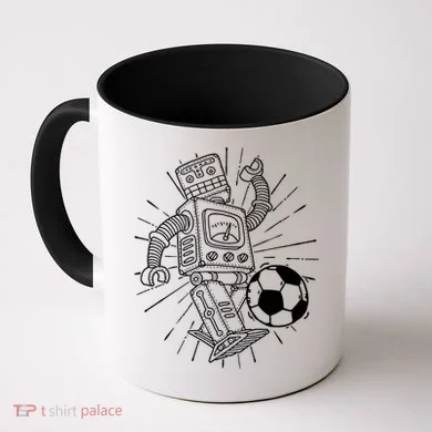 Retro Soccer Robot Coffee Mug