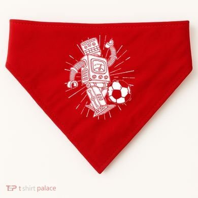 Retro Soccer Robot USA-Made Doggie Bandana
