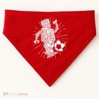 Retro Soccer Robot USA-Made Doggie Bandana thumb 0