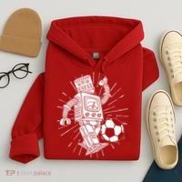 Retro Soccer Robot Hoodie thumb 4