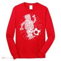 Retro Soccer Robot Long Sleeve Shirt thumb 0