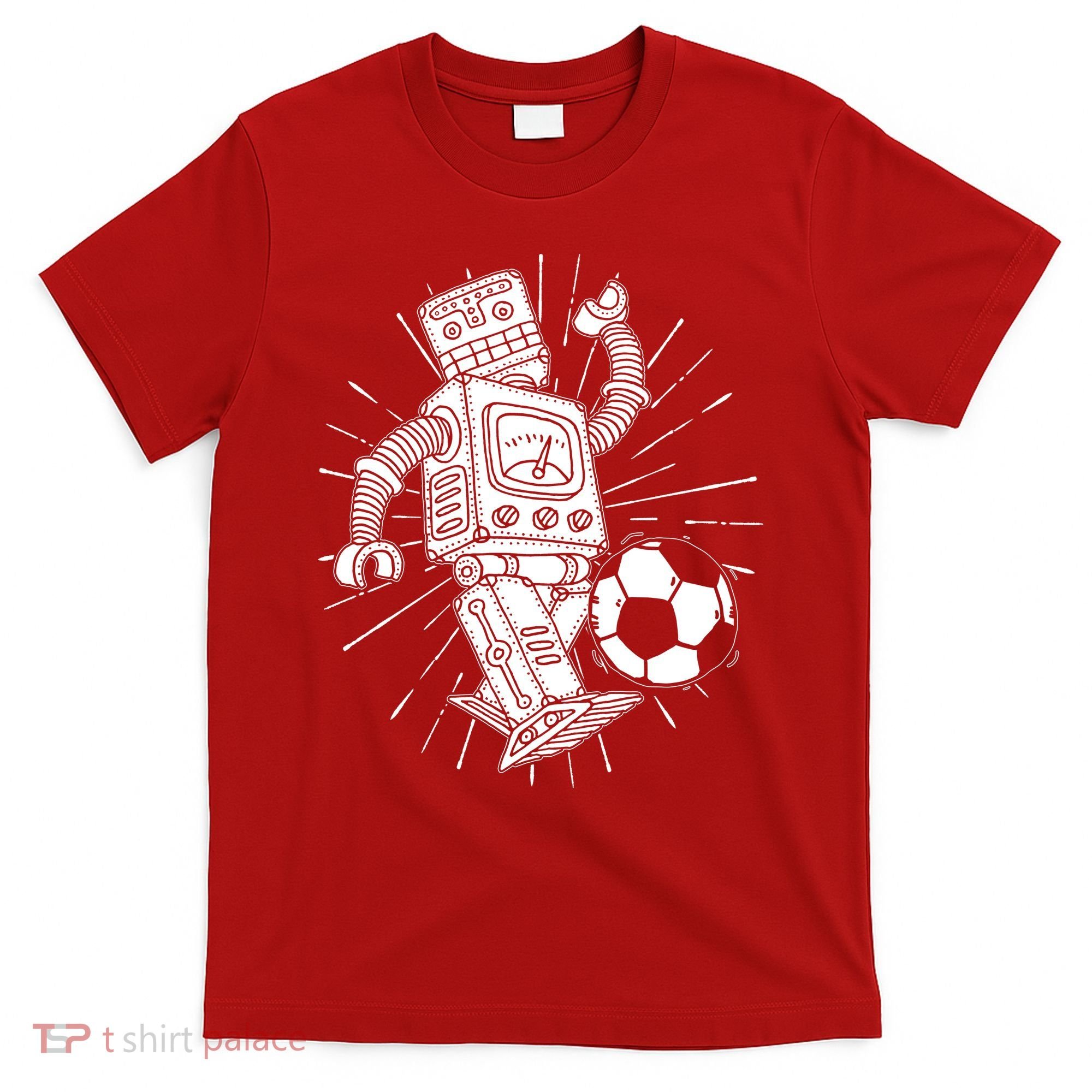 Retro Soccer Robot T-Shirt