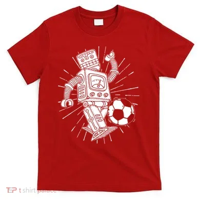 Retro Soccer Robot T-Shirt