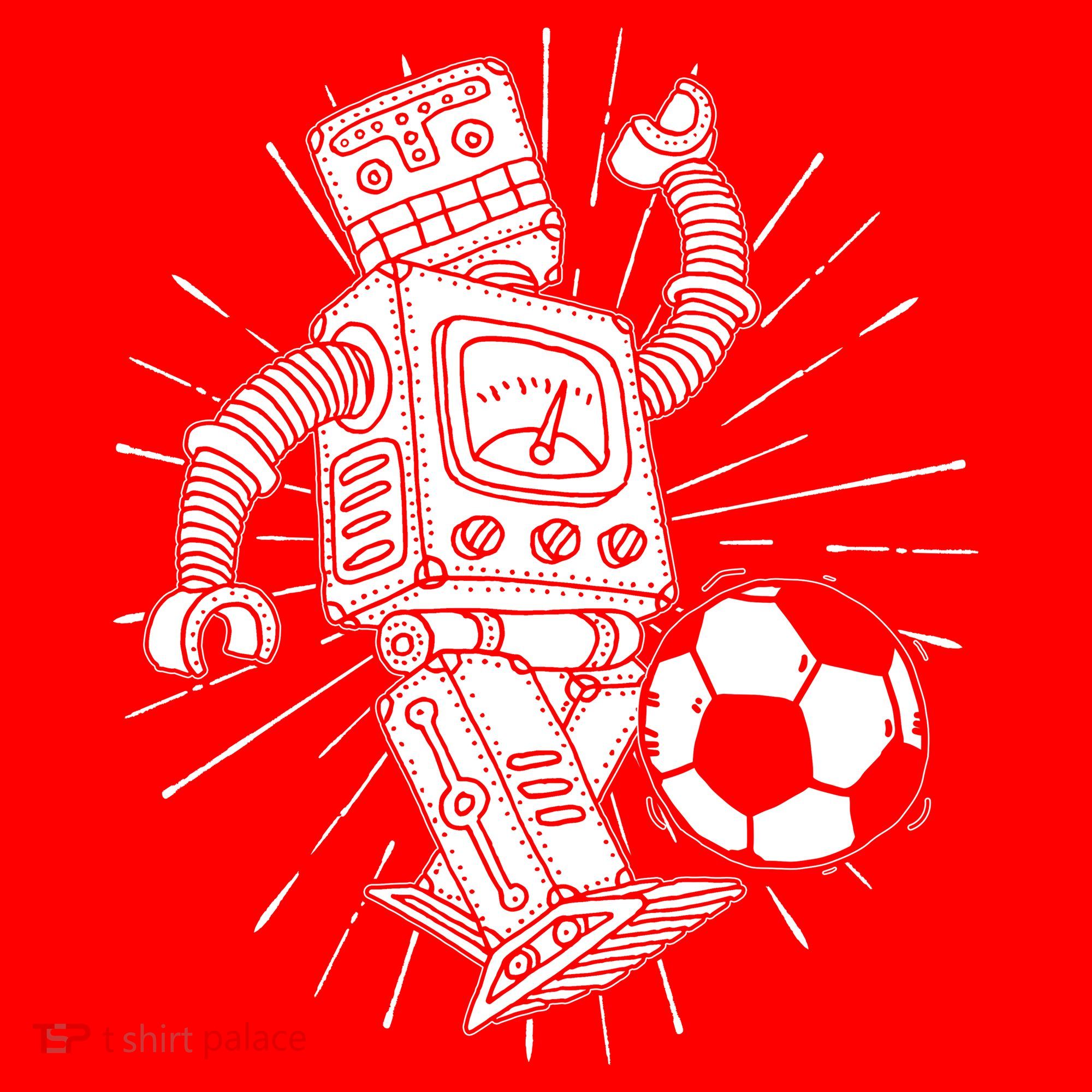 Retro Soccer Robot T-Shirt