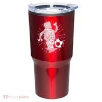 Retro Soccer Robot Tumbler thumb 0