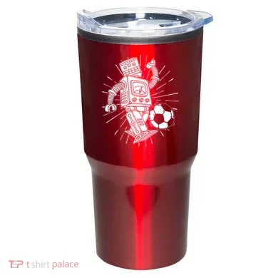 Retro Soccer Robot Tumbler